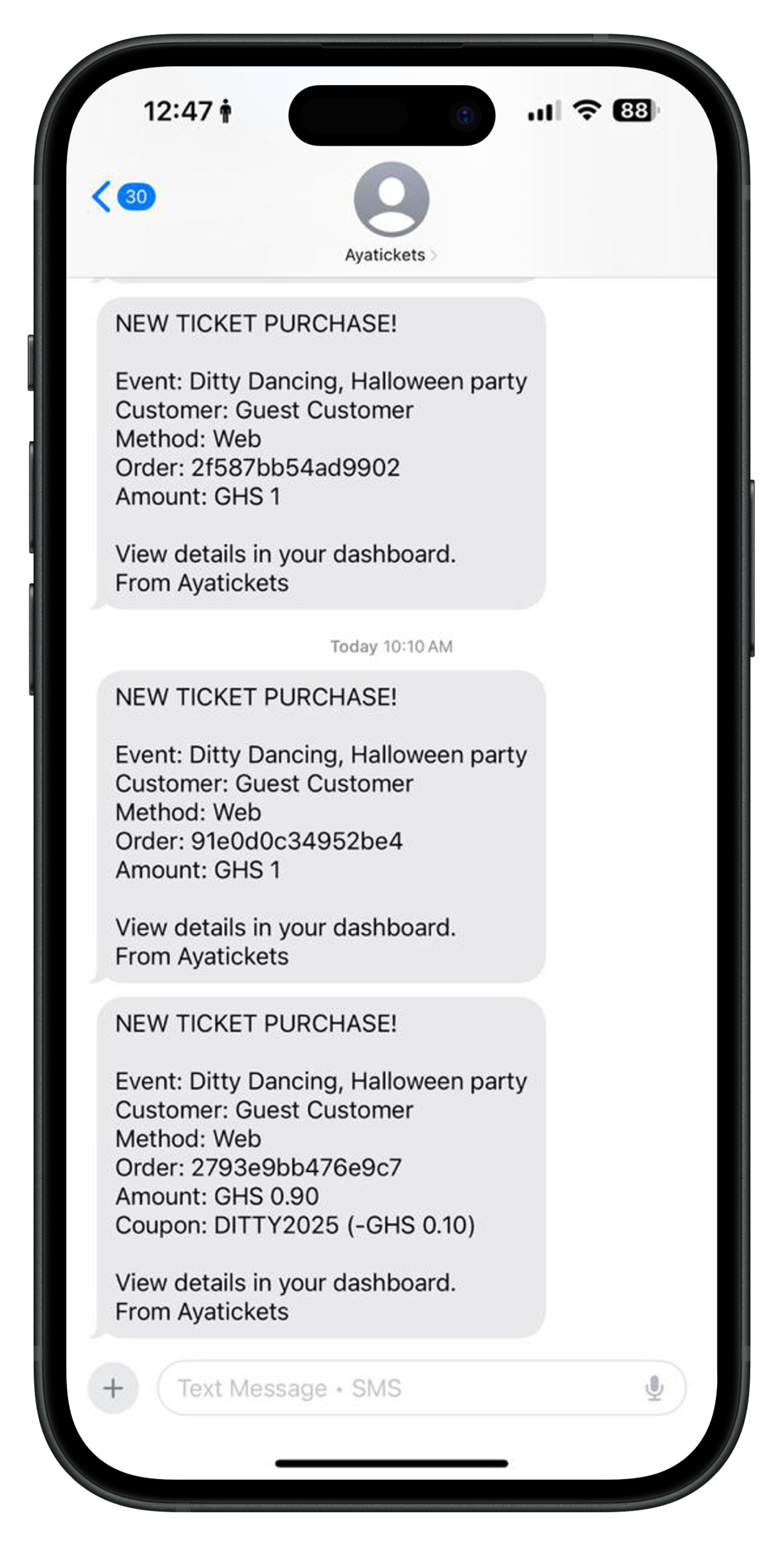 sms not portrait at Ayatickets Blog