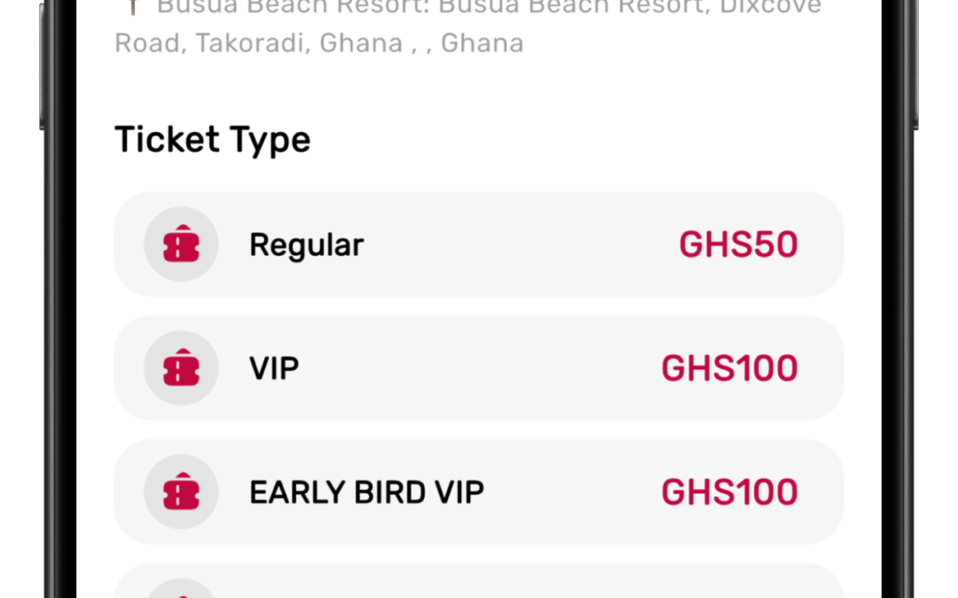 Online ticketing in Ghana